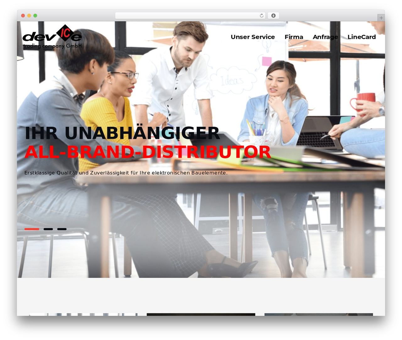 Dash WordPress theme - devicetrading.ch