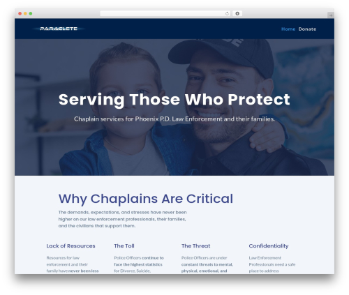 Divi theme WordPress - paracleteaz.com