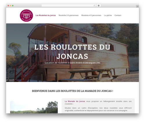 Divi WordPress theme - locationderoulotte.fr