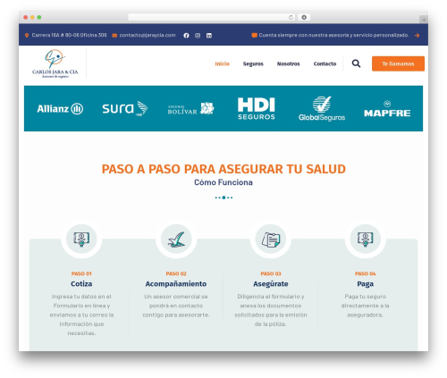 Envolve WordPress page theme - jaraycia.com