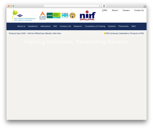 Advanced marquee effect WordPress plugin - psgim.ac.in