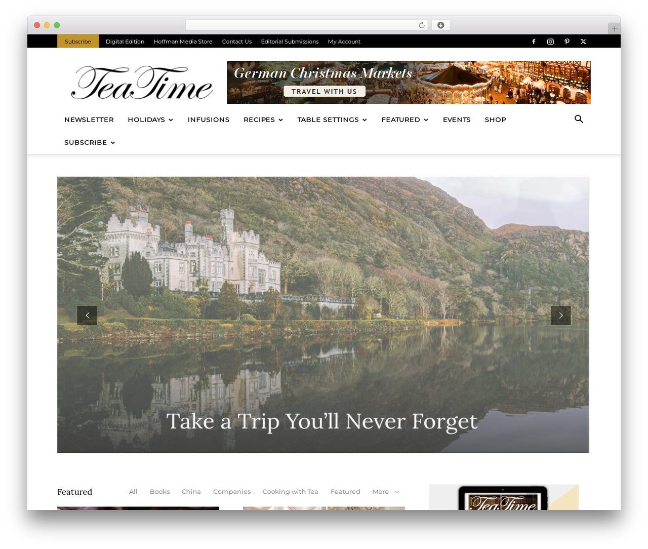 Newspaper WordPress magazine theme - teatimemagazine.com