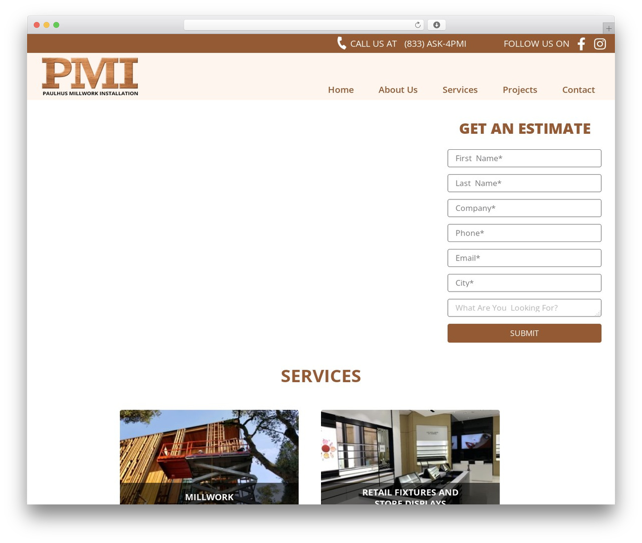 Paulhus Millwork Installation WordPress theme - pmi-install.com