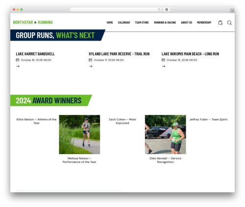 RunCrew WordPress theme - northstarrunning.com
