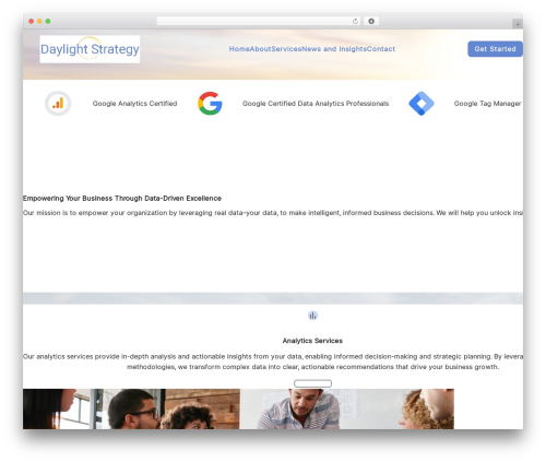 Saasify WordPress theme - daylightstrategy.com