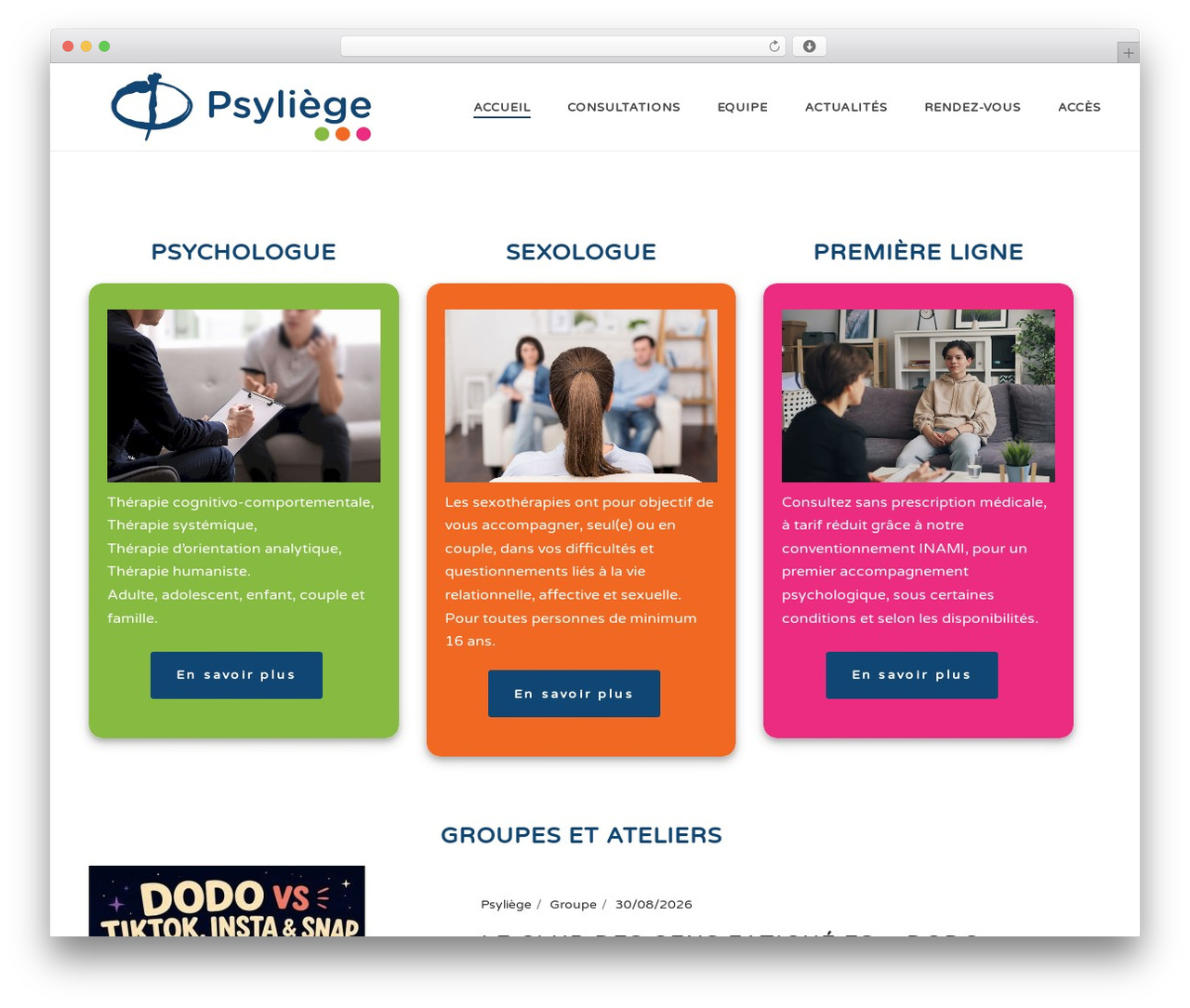 Theme WordPress Jupiter - psyliege.be