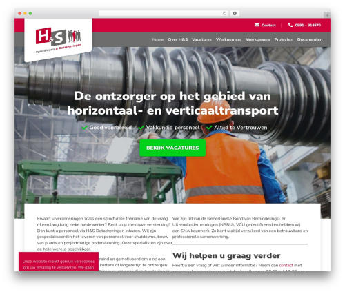 WordPress theme Hens - hensdetacheringen.nl