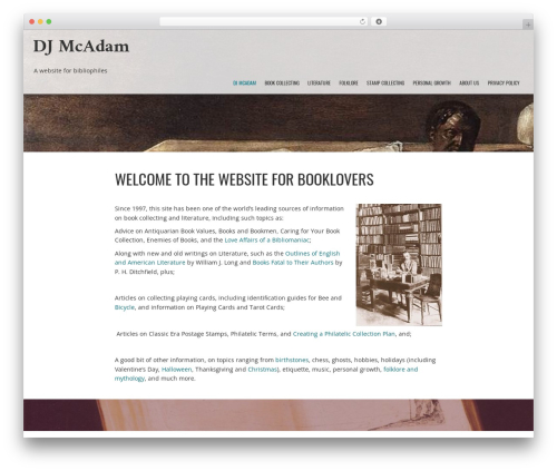WordPress theme Hydra - djmcadam.com