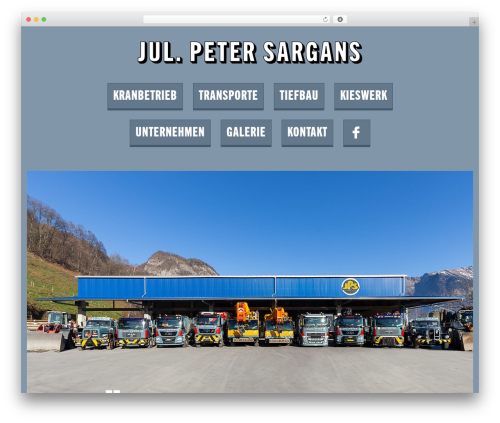 Wordpress Theme Jul. Peter Sargans theme WordPress - petersargans.ch