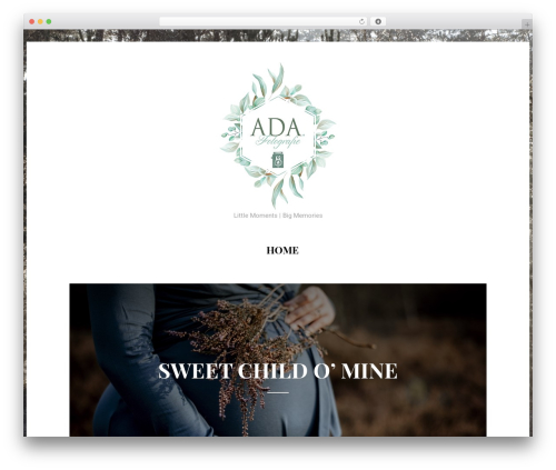 WordPress theme Om - ada-fotografie.com