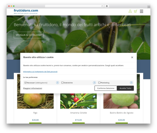 WordPress website theme abc - fruttidoro.com