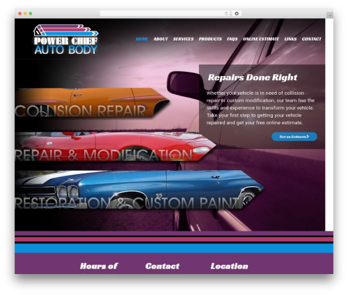 WP theme Create - powerchiefautobody.com