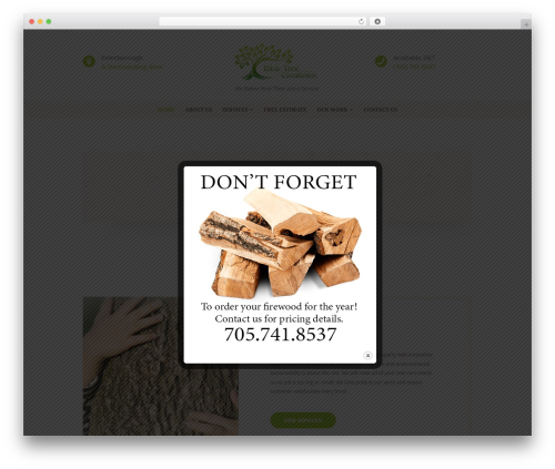 WP theme Buisson - ethictreecreations.com