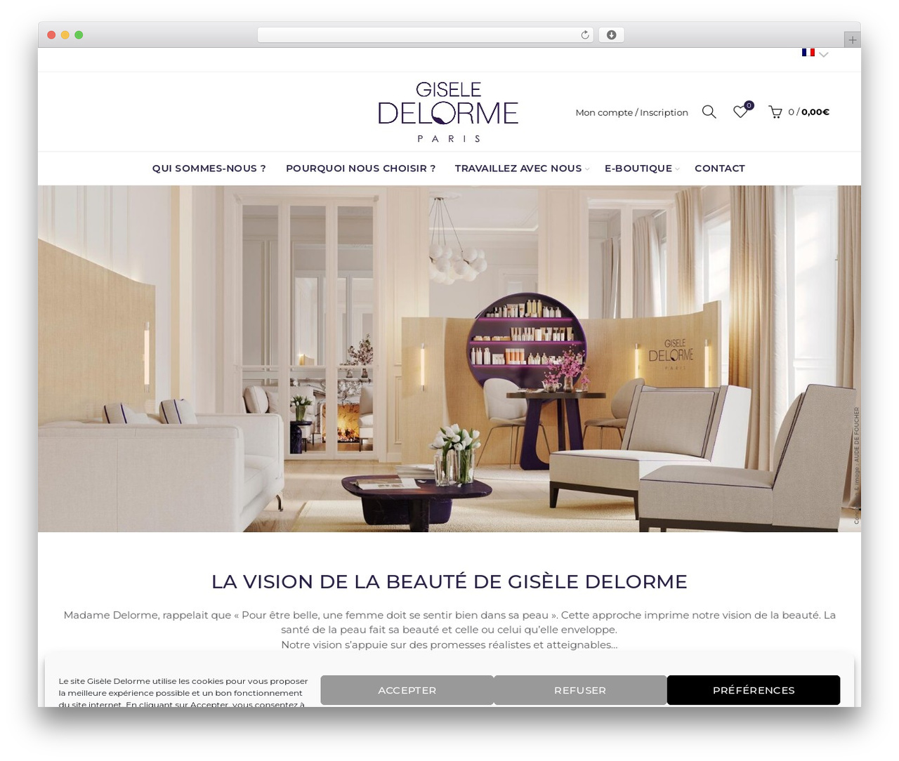 Basel WordPress theme - gisele-delorme.com