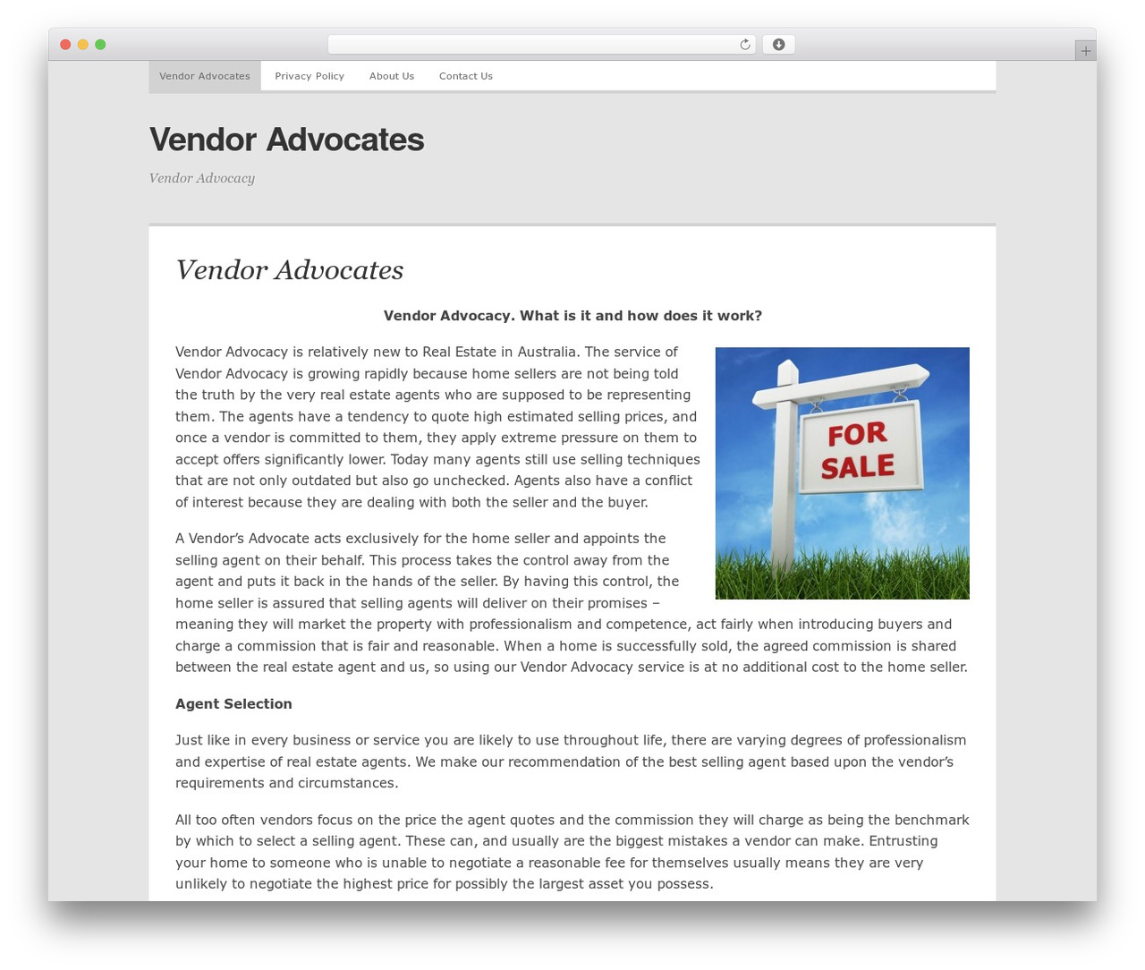 Best WordPress theme Comet - vendoradvocates.com.au