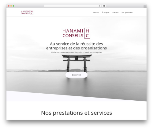 Divi WordPress theme design - hanamiconseils.eu