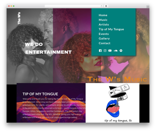 Duo WordPress theme - tipofmytonguellc.com