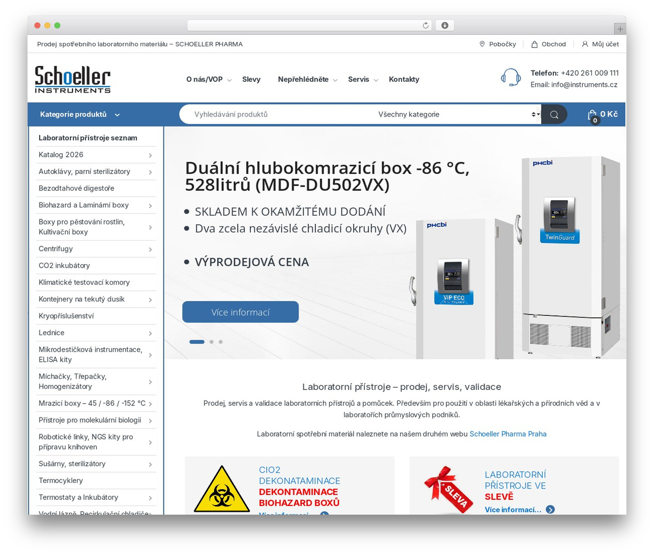 Electro Child top WordPress theme - instruments.cz