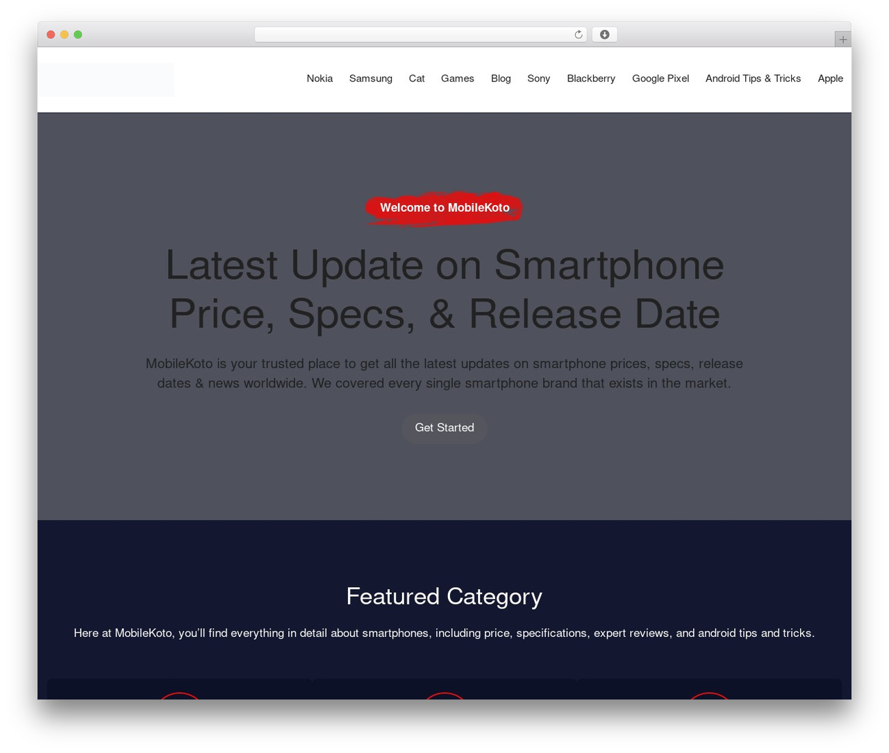 Mobile Koto theme WordPress - mobilekoto.com