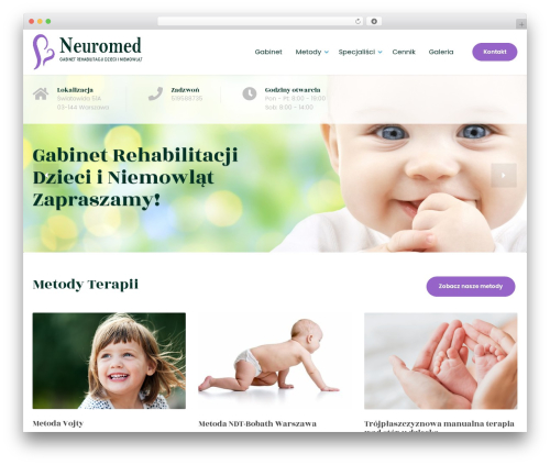 Physio-qt WordPress theme - rehabilitacjadzieci.waw.pl