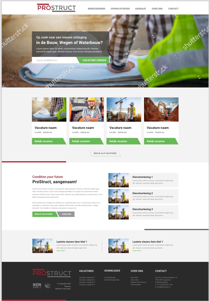 Prostruct WordPress theme by Team Koen