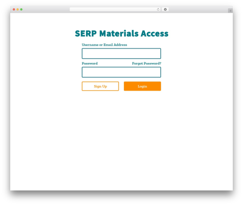 SERP WordPress website template - access.serpinstitute.org