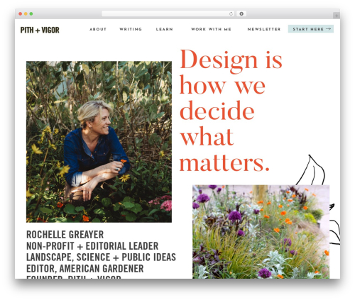 Showit WordPress theme design - pithandvigor.com