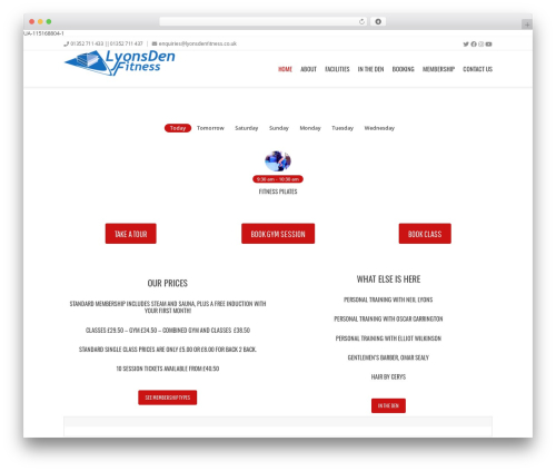 Theme WordPress Winner - lyonsdenfitness.co.uk