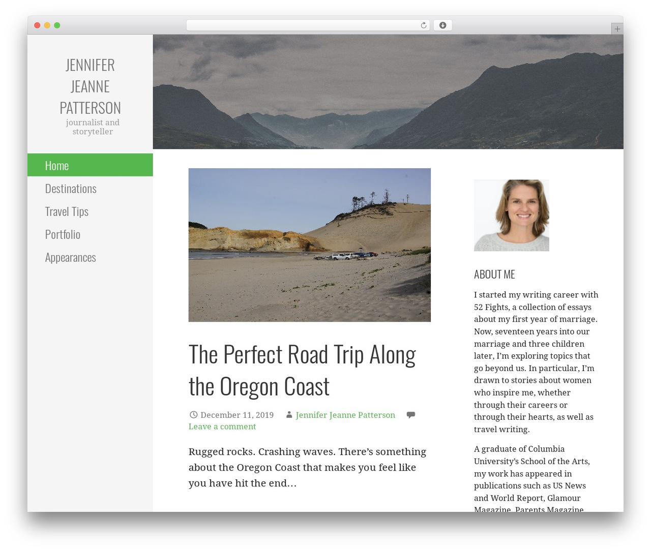 WordPress theme Escapade - unplannedcooking.com