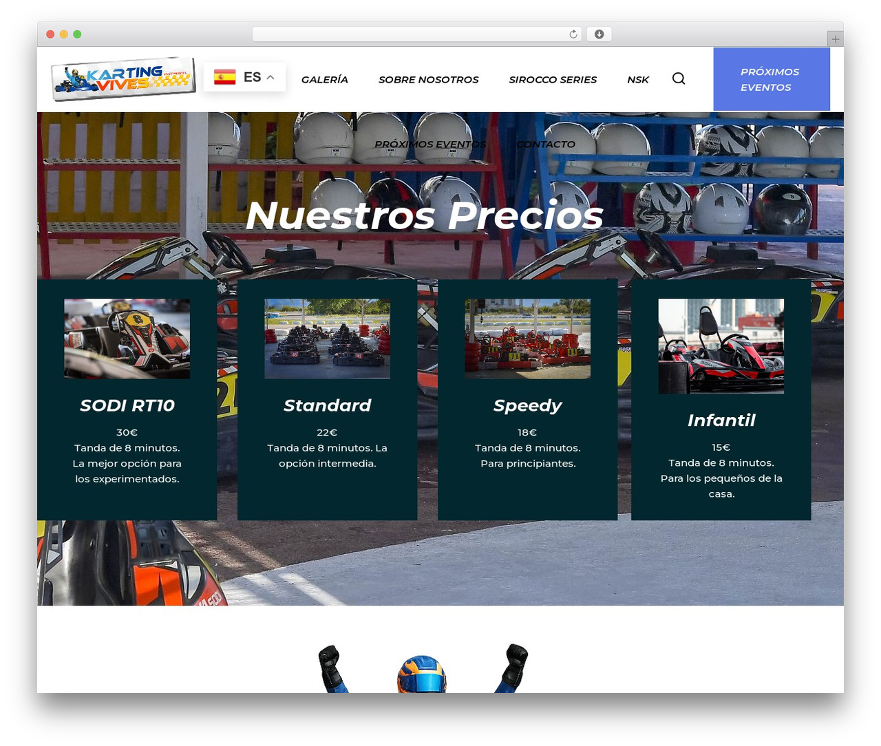 WordPress theme Kartox Child - kartingvives.com