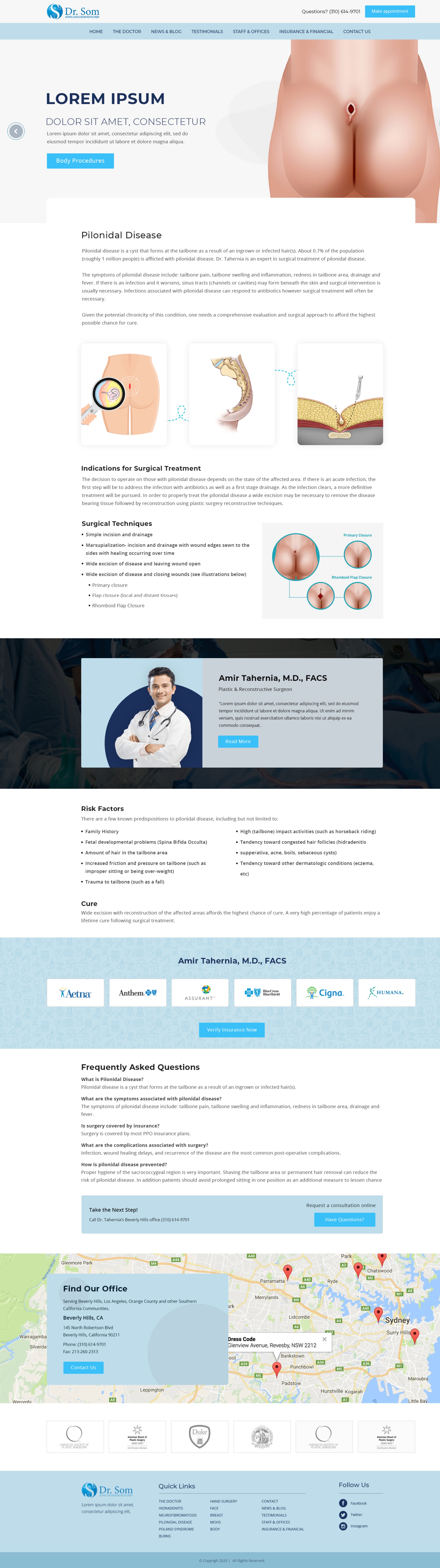 WordPress theme Pilonidal by Weaver's Web Team