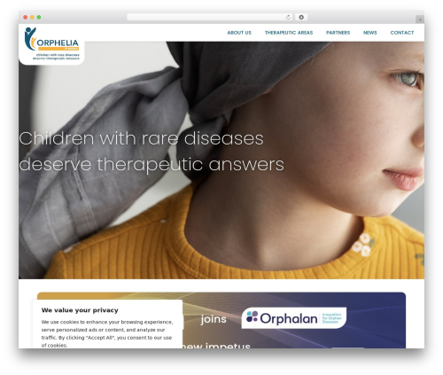 Best WordPress theme JupiterX - orphelia-pharma.eu