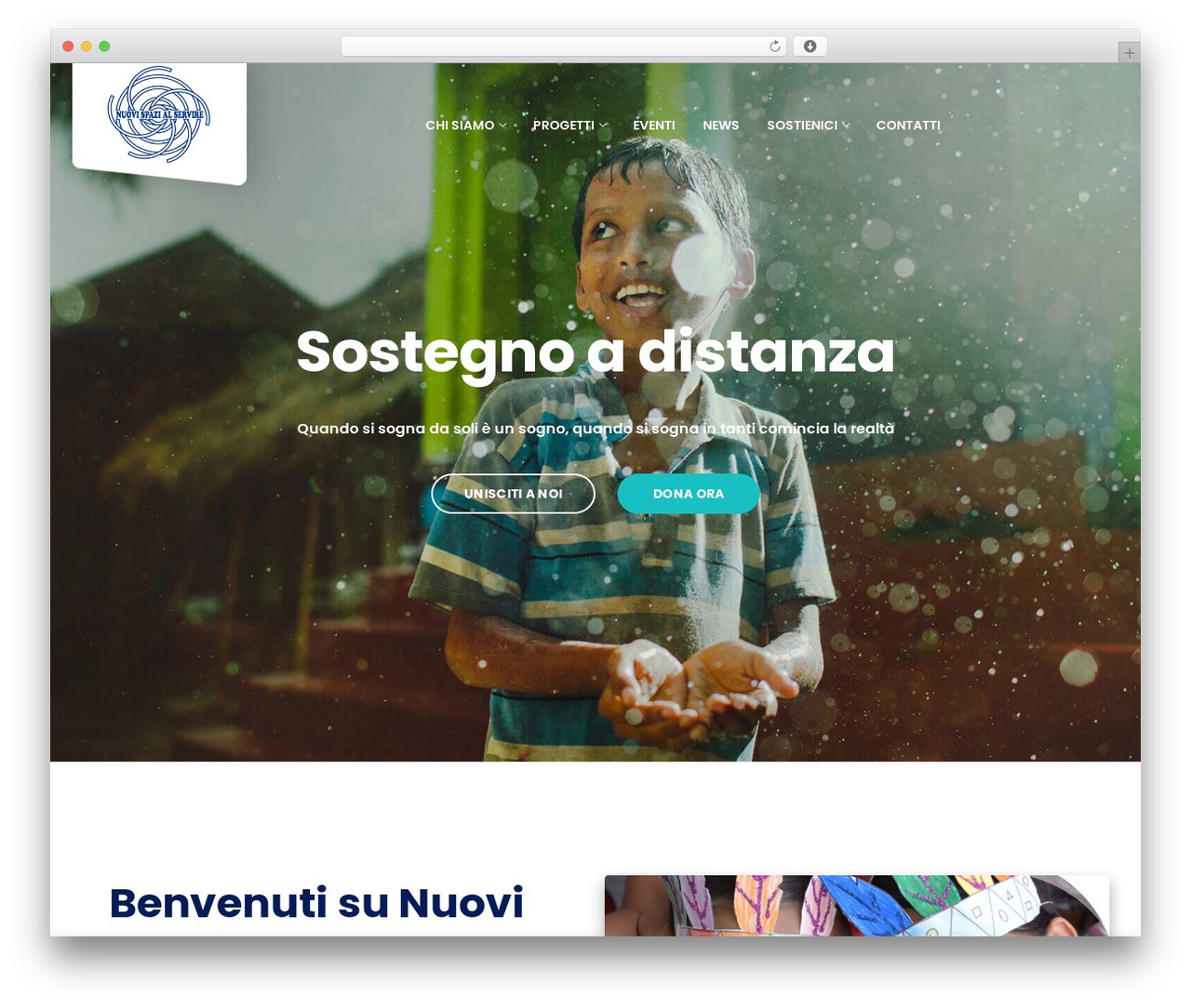 Charitious WordPress theme - nuovispazialservire.it