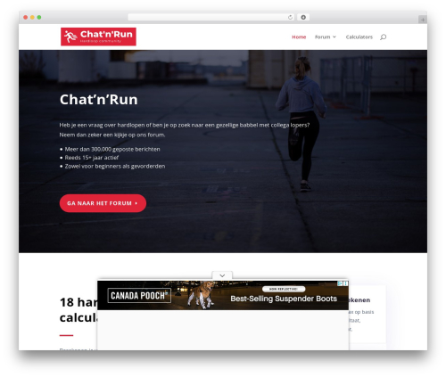 ChatnRun WordPress theme - chatnrun.nl
