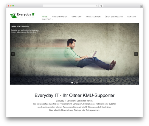 Deep premium WordPress theme - everyday-it.ch