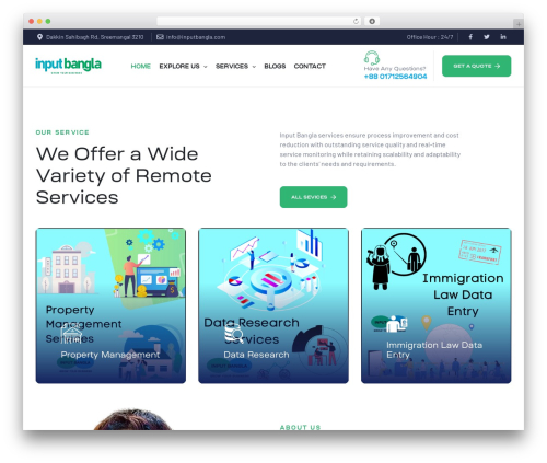 Editech WordPress theme - inputbangla.com