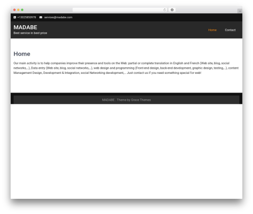 Elevation Lite best WordPress theme - madabe.com Elevation Lite best WordPress theme - madabe.com