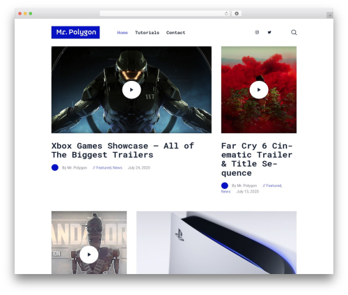 GutenType WP theme - mrpolygon.com