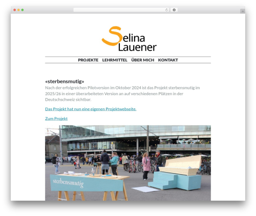 Illustrator WordPress theme - selinalauener.ch