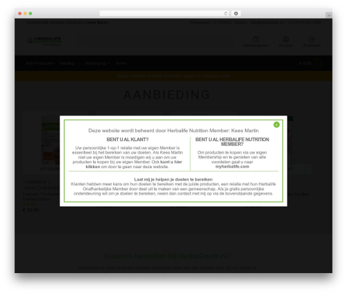 Shoptimizer WordPress theme design - herbadeals.nl