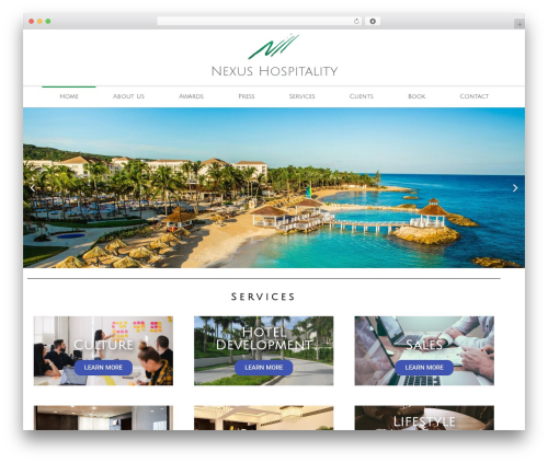 Skelementor WordPress theme - nexushospitality.com