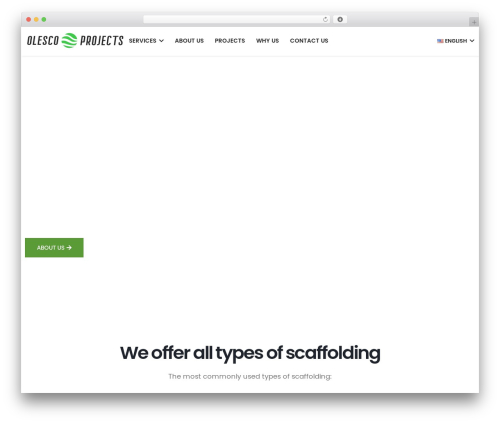 Solarglow WordPress theme - olescoprojects.com