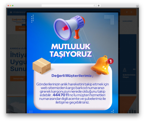 Theme WordPress Tranzi - enexpresskargo.com.tr