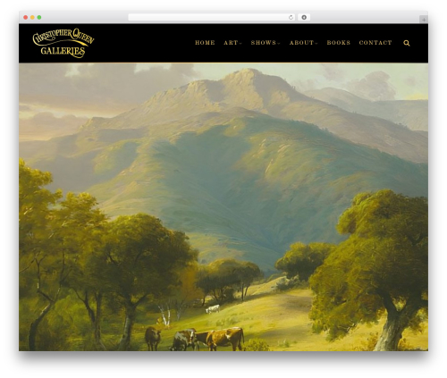 Webhelper.com Theme for Christopher Queen Galleries WordPress theme - christopherqueengalleries.com