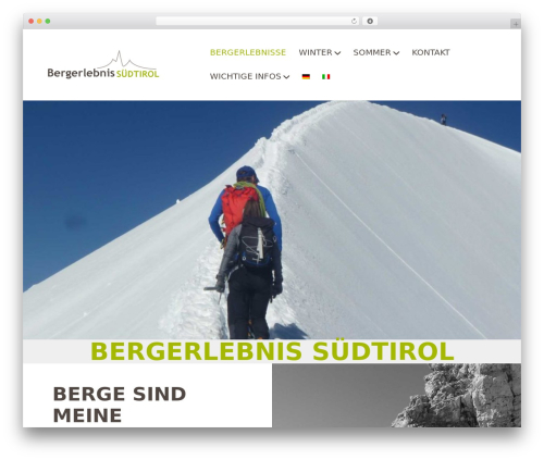 Bne navbar WordPress plugin - bergerlebnisse.com