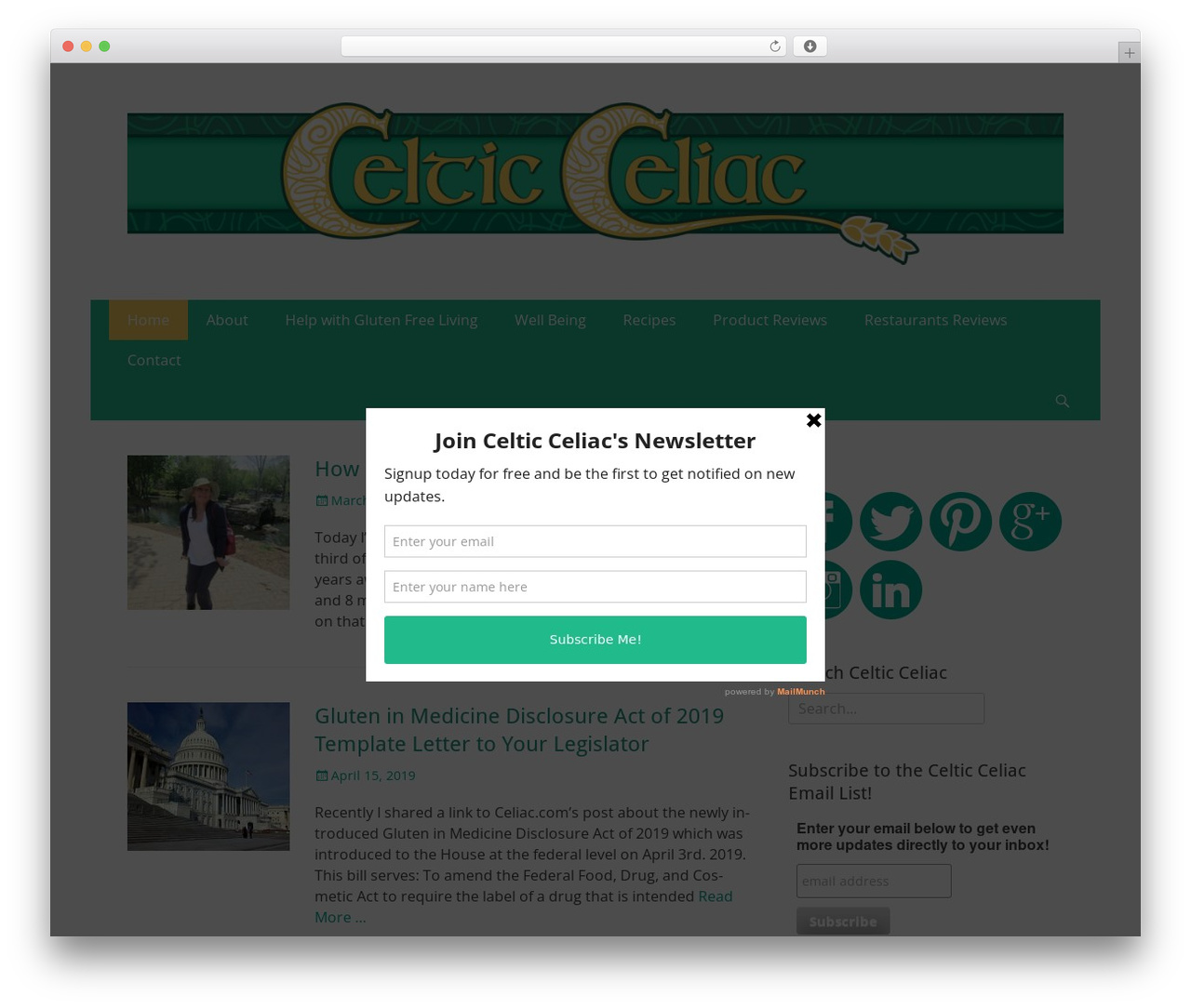 Catch Responsive premium WordPress theme - celticceliac.com Catch Responsive premium WordPress theme - celticceliac.com