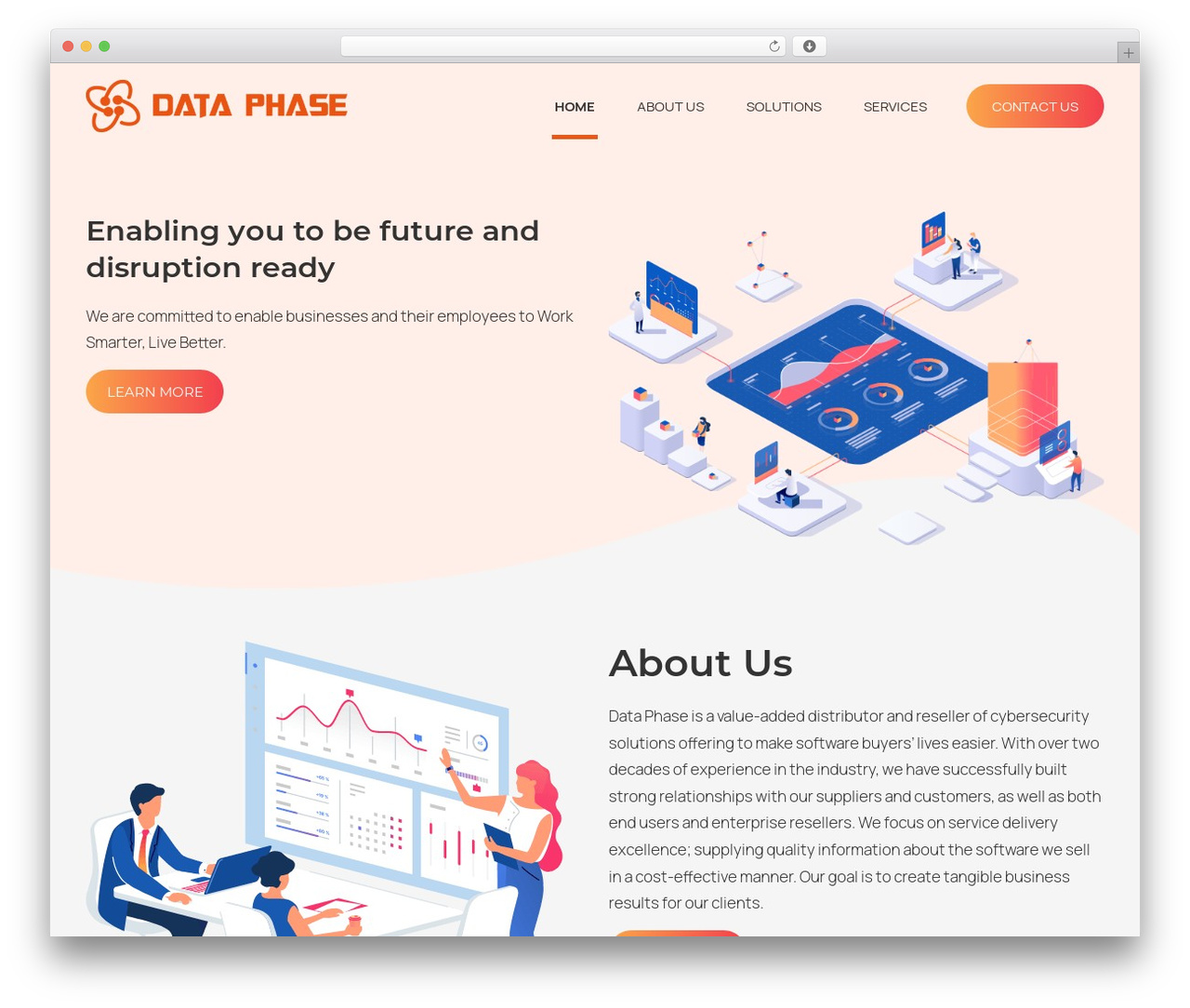 Data Phase WordPress theme - dataphase.com