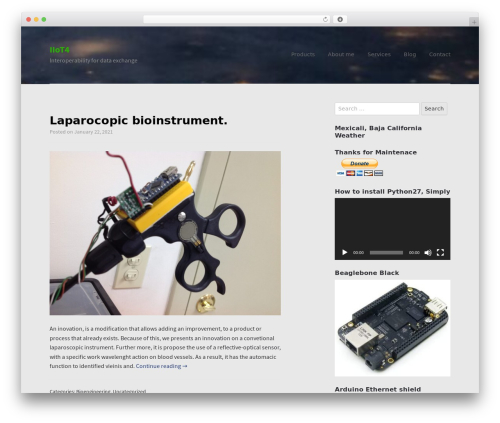 Editor Blocks theme WordPress - iot4baja.com