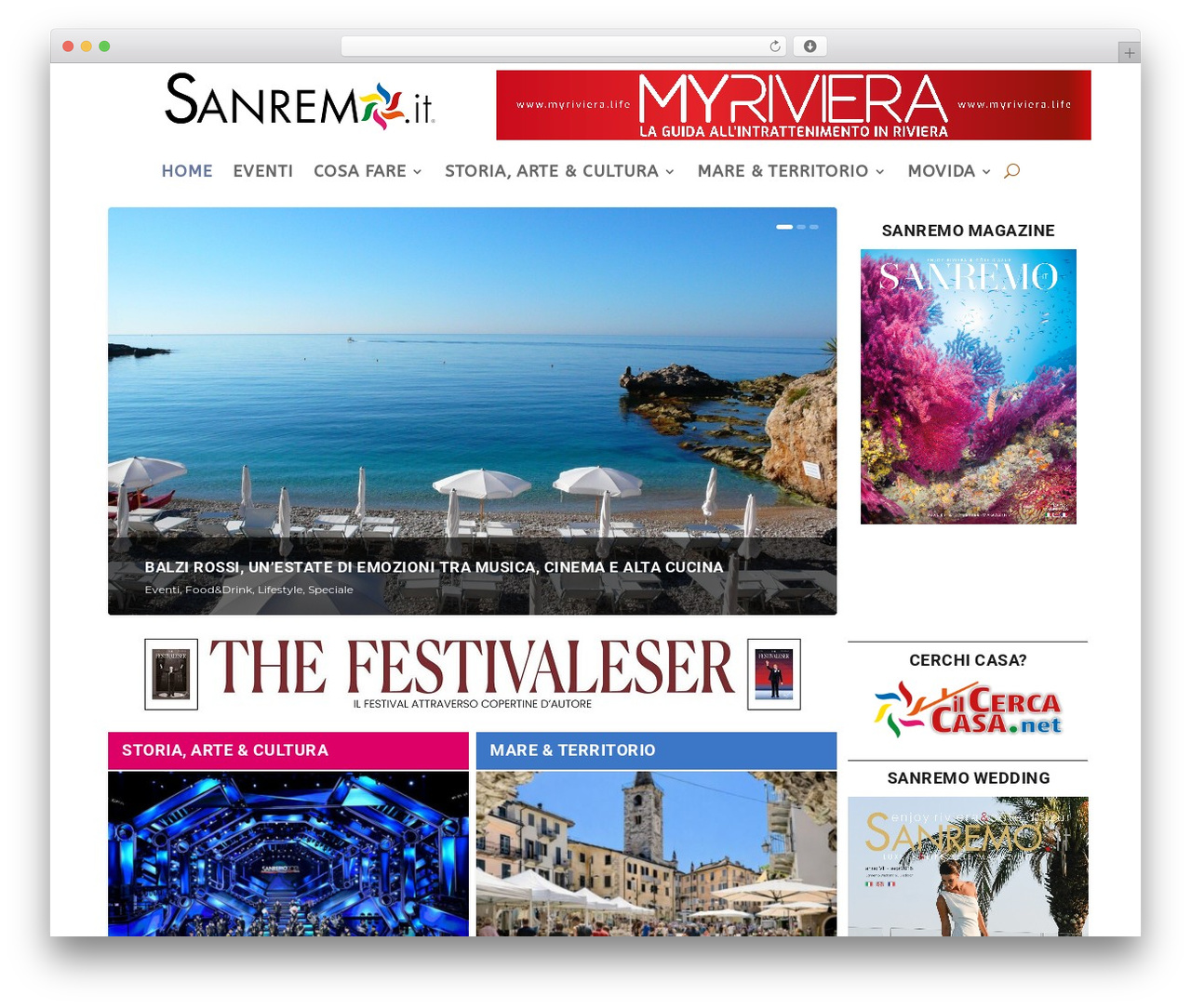 Extra WordPress ecommerce theme - sanremo.it