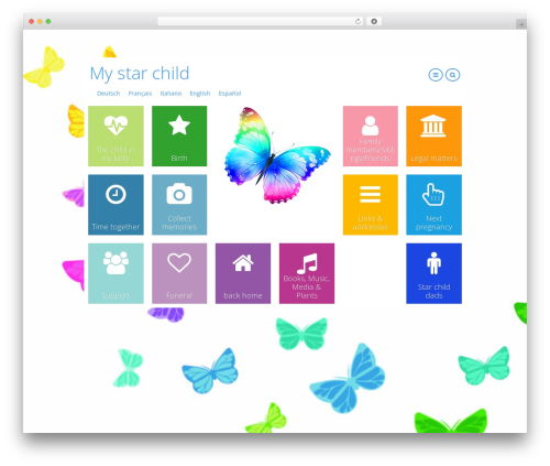 Flat Metro theme WordPress - mein-sternenkind.ch